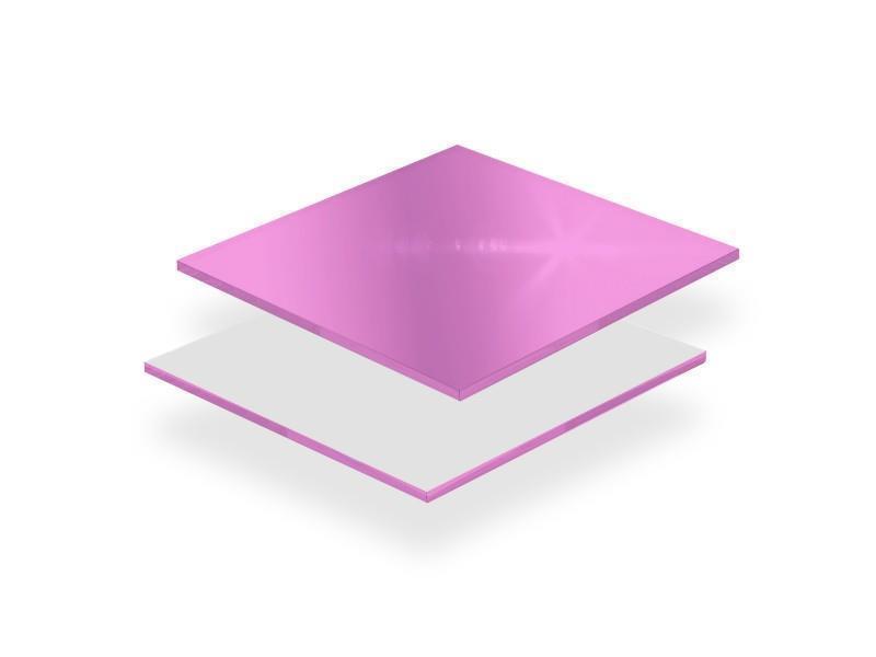 PLEKSI STAKLO, ružičasti ogledalo (11112)  deb: 3 mm