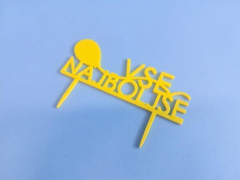 Napis za torto - VSE NAJBOLJŠE