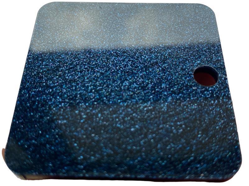 PLEKSIGLAS, plava iridescencija (11380), deb: 3 mm