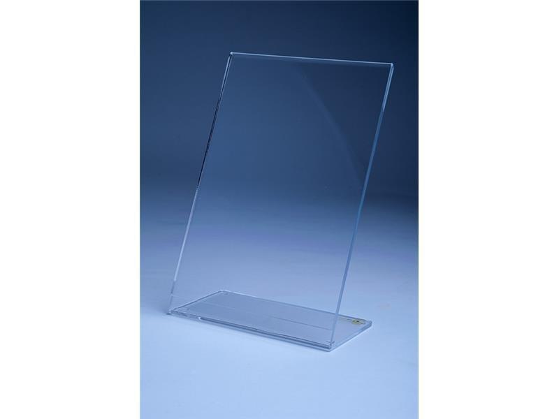 L - pokončno namizno stojalo - en list - akril( pleksi)
