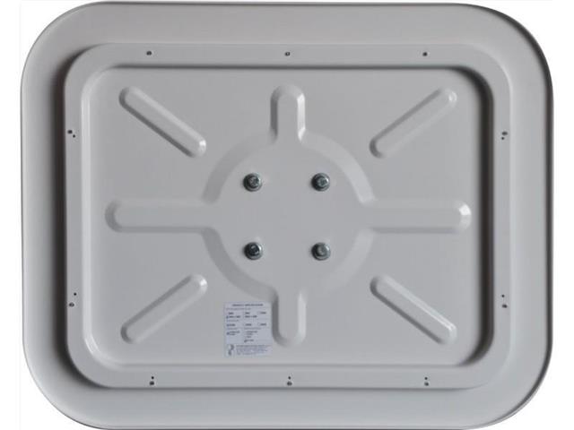 Prometno ogledalo STEELCRAFTS - pravokotno - INOX - brez gela