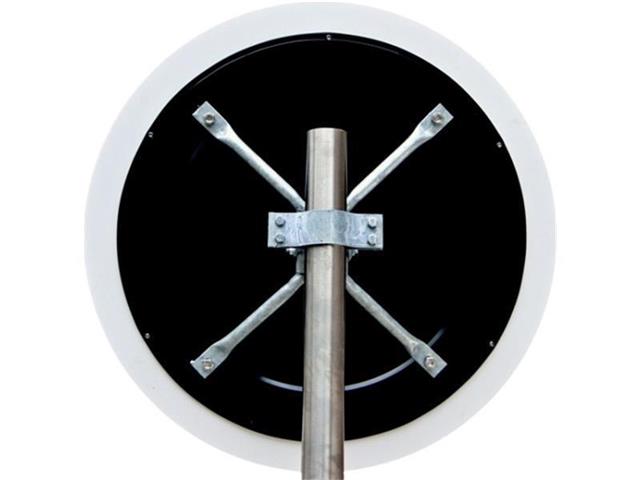Traffic mirror POSplastika - round - INOX - prevents dew and ice