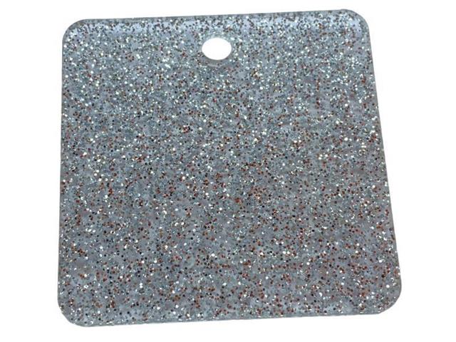 PLEKSIGLAS, srebrna sparkle (11373), deb: 3 mm
