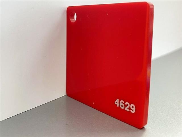 PLEKSI STAKLO, crvena 4629, deb: 3 mm