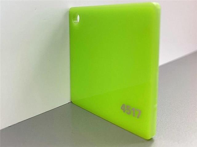 PLEKSIGLAS, svijetlo zelena 4517, deb: 3 mm