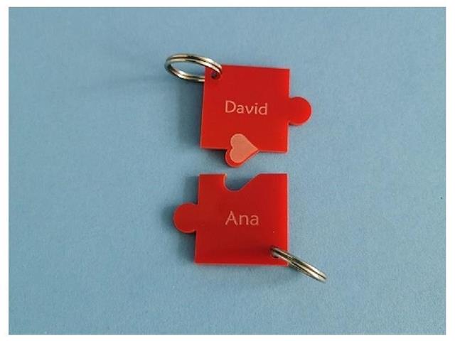 Acrylic pendant - puzzle