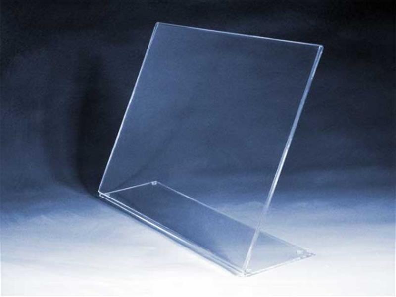 L - ležeče namizno stojalo - en list - akril (pleksi)