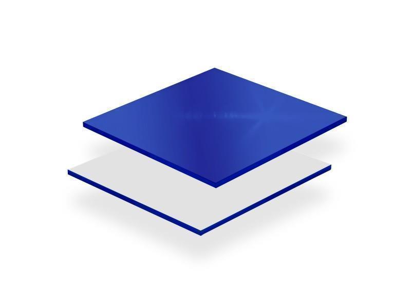 PLEXI GLASS, dark blue mirror (11106) thickness: 3 mm