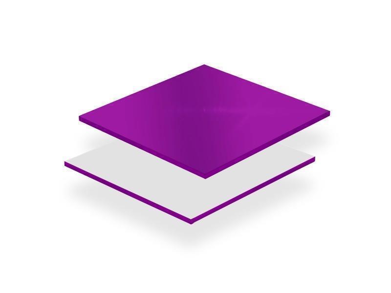 PLEXI GLASS, purple mirror (11115) thickness: 3 mm
