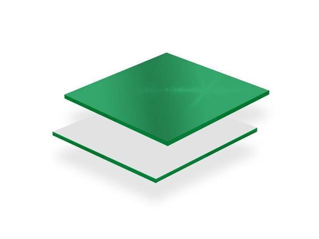 PLEXI GLASS, green mirror (11107) thickness: 3 mm