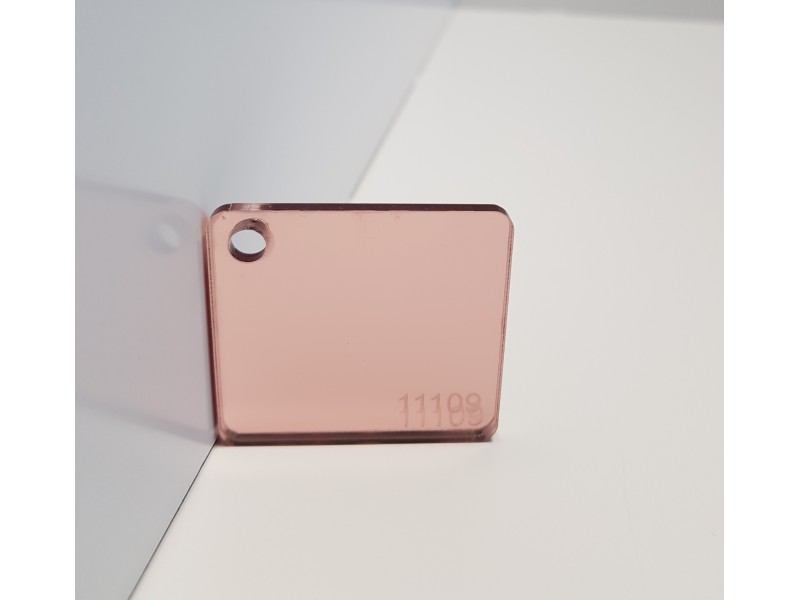 PLEKSIGLAS, ružičasto zlato (rosegold) (11109)  deb: 3 mm