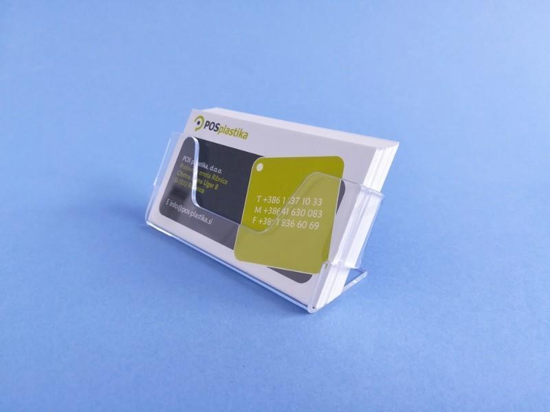 Namizno stojalo za vizitke - več listov