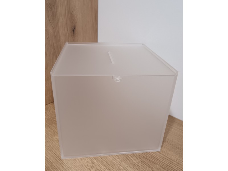 Škatla  za nagradne kupone s ključavnico - satin