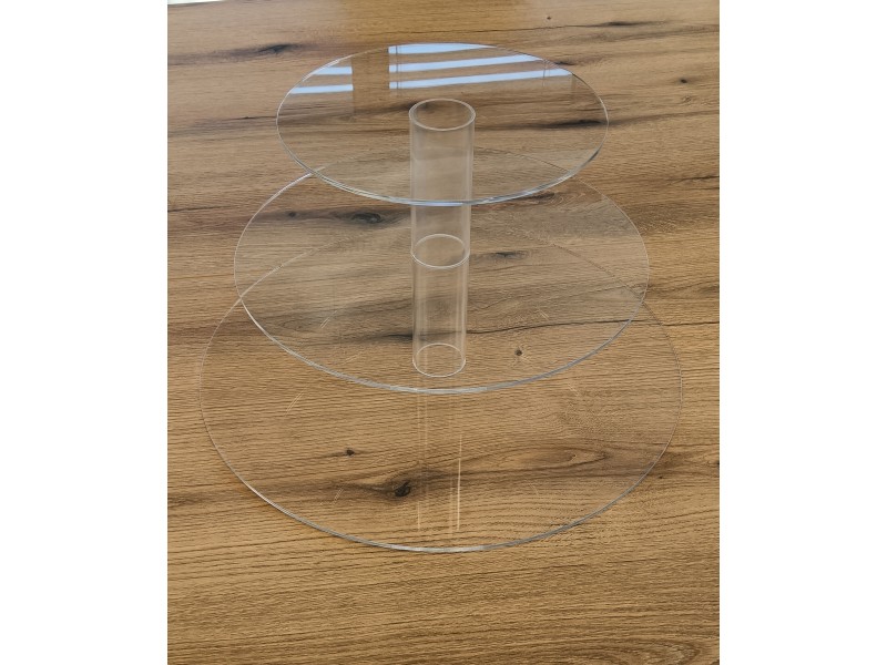 Pleksi stojalo za torte (3-nadstropno)