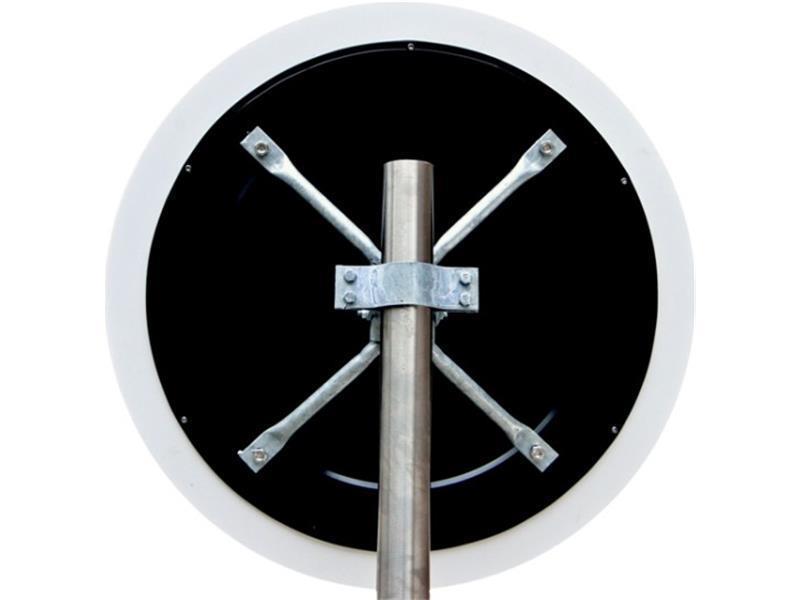 Prometno ogledalo POSplastika - okroglo - INOX - preprečuje roso in led