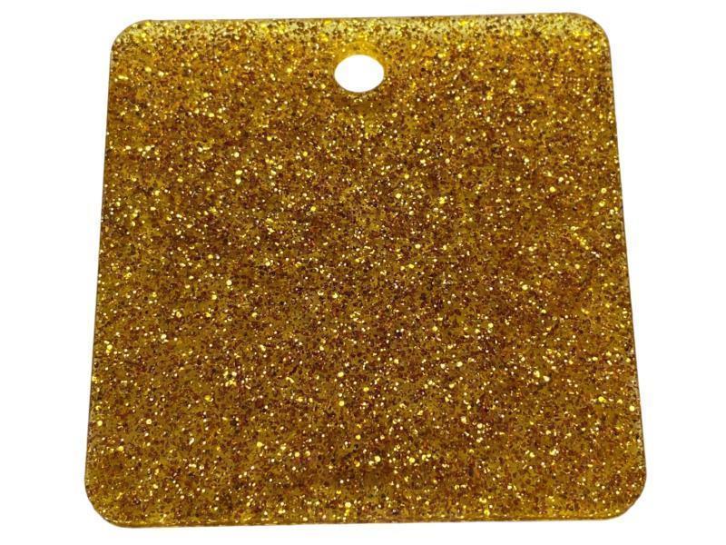 PLEKSIGLAS, zlat sparkle (11372), deb: 3 mm