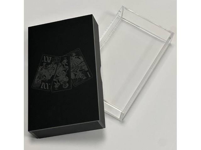 Tarot card box with engraving