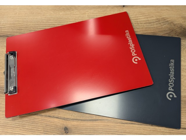 Writing pad with clamp (red)