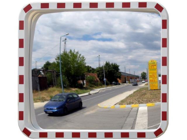 Traffic mirror POS-SOD - rectangular - acrylic (plexiglass)