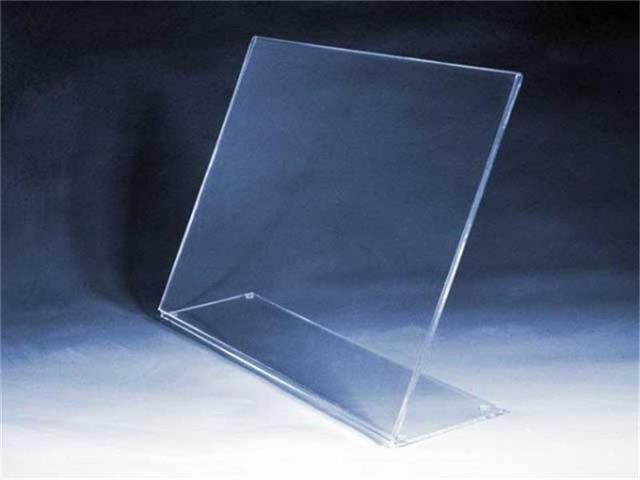 L - horizontal table stand - one sheet - acrylic (plexiglass)
