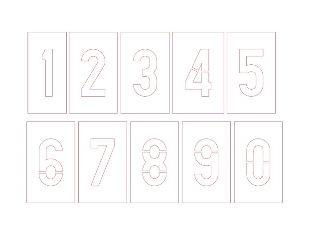 Šablone - številke