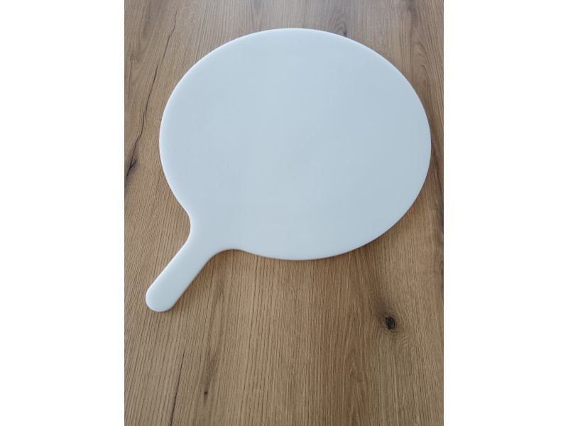 Pladanj za pizzu, bijel, debljina: 10 mm