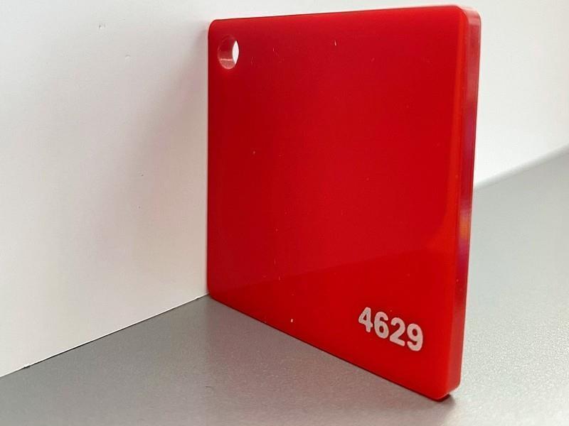 PLEKSI STAKLO, crvena 4629, deb: 3 mm