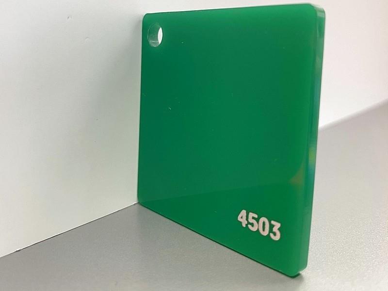 PLEKSIGLAS, tamno zelena 4503, deb: 3 mm