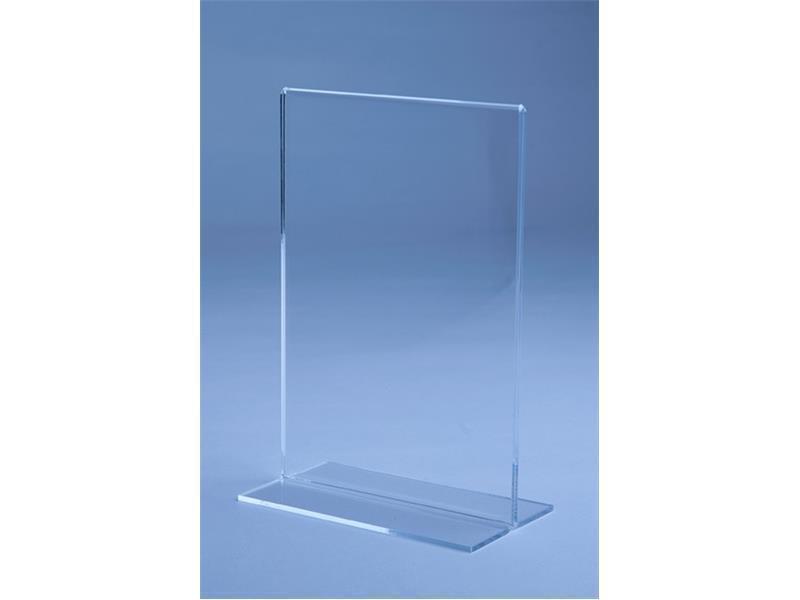 T - namizno stojalo - en list - akril (pleksi)