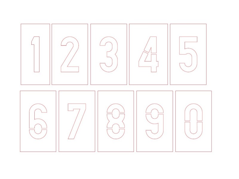 Šablone - številke