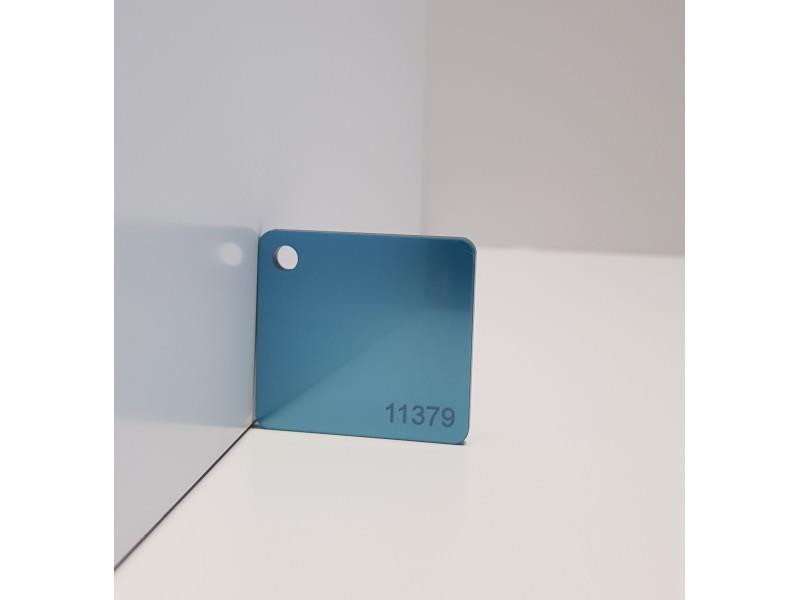 PLEKSI STEKLO, turkizna chroma (11379), deb: 3 mm