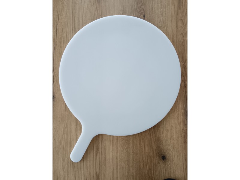 Pizza tray, white, thickness: 10 mm