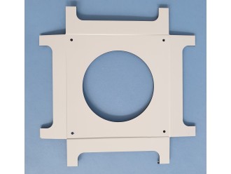 Aluminium-Verbundplatte mit großer runder Öffnung und Montagehalterungen zugeschnitten Löcher