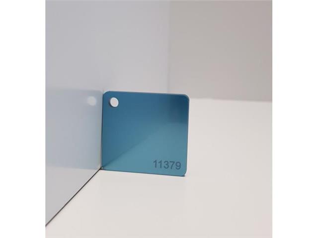 PLEKSI STEKLO, turkizna chroma (11379), deb: 3 mm